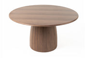 Sheridan - Mid-Century Modern Walnut Round Dining Table — view 3