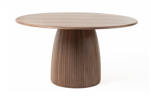 Sheridan - Mid-Century Modern Walnut Round Dining Table — view 2