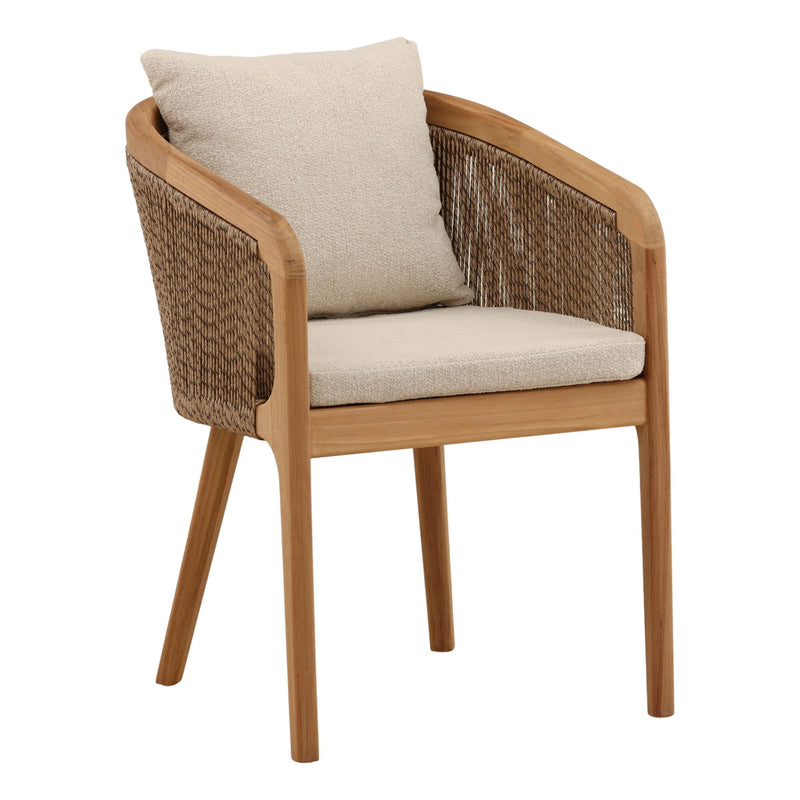 Cian - Outdoor Dining Chair - Sand And Natural