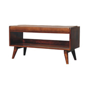 Solid Wood Bench With Upholstered Sea - R&R Furniture Gallery (Fountain Valley, CA)