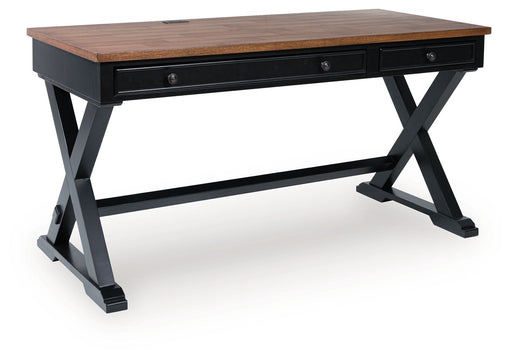 Wildenauer - Home Office Desk - Brown / Black - R&R Furniture Gallery (Fountain Valley, CA)