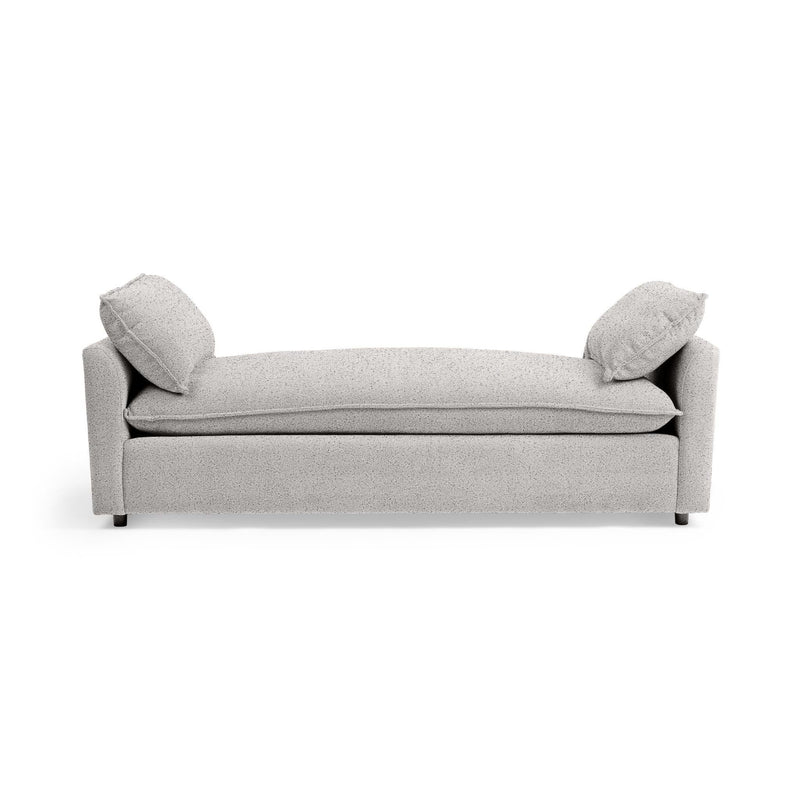 Classic Home Caplan backless sofa daybed with plush upholstery and modern design, shown in a cozy living space.