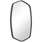 Uttermost Duronia iron wall mirror with a sleek, modern design and reflective glass surface.