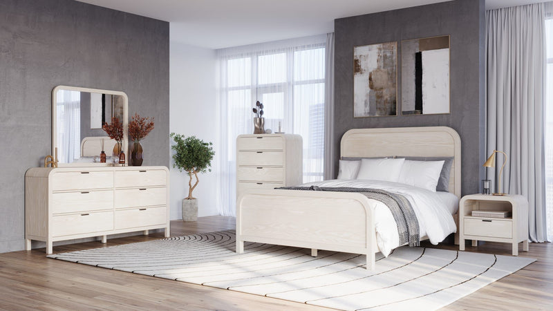 Drake Beveled Glass Wall or Dresser Mirror in Sugar