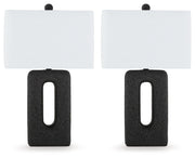 Wimmings - Poly Table Lamp (Set of 2) - Black - R&R Furniture Gallery (Fountain Valley, CA)