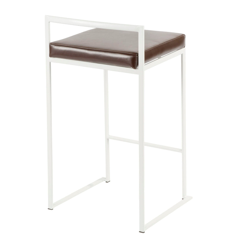 Lumi Source Fuji Simple Elegance contemporary stackable counter stool set with sleek design and modern style.