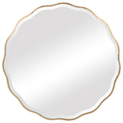 Uttermost Aneta round wall mirror with a sleek frame, perfect for modern home decor and reflective surface.