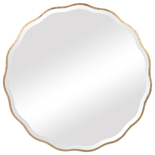 Uttermost Aneta round wall mirror with a sleek frame, perfect for modern home decor and reflective surface.