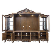 Latisha - Entertainment Center - Antique Oak - R&R Furniture Gallery (Fountain Valley, CA)