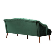 Comfy 3 Seat Sofa With Wooden Legs, For Living Room And Study - R&R Furniture Gallery (Fountain Valley, CA)