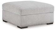 Gabyleigh - Ottoman With Storage - Nickel - R&R Furniture Gallery (Fountain Valley, CA)