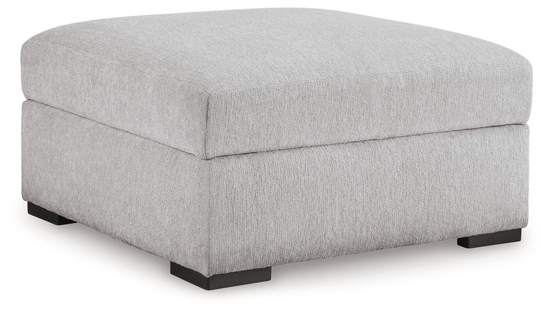 Gabyleigh - Ottoman With Storage - Nickel - R&R Furniture Gallery (Fountain Valley, CA)