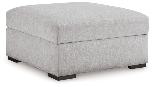 Gabyleigh - Ottoman With Storage - Nickel - R&R Furniture Gallery (Fountain Valley, CA)