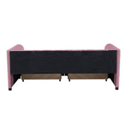 Upholstered Daybed With Ergonomic Design Backrest - R&R Furniture Gallery (Fountain Valley, CA)