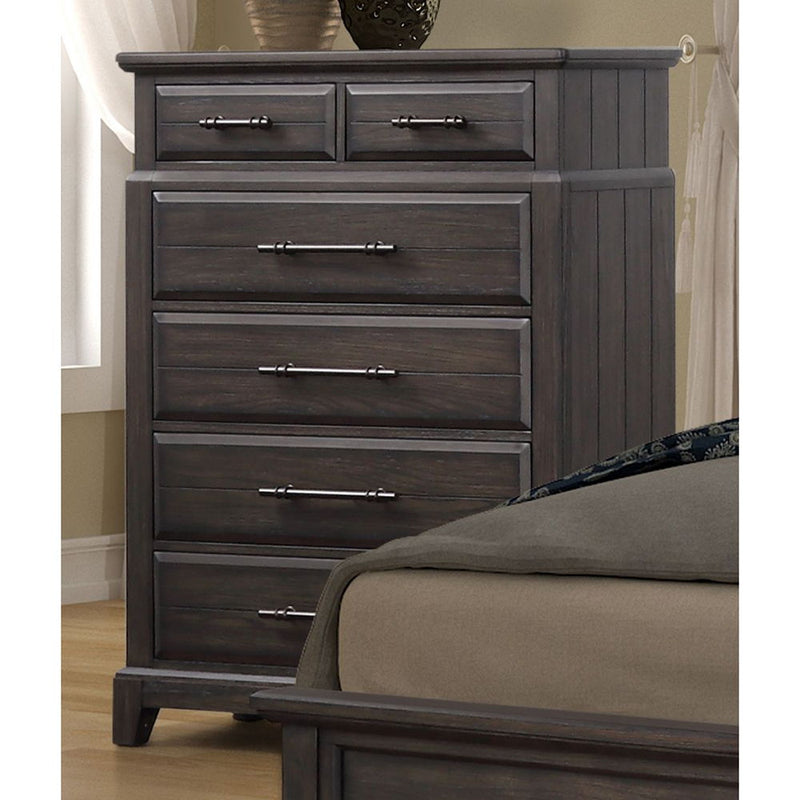 6 Drawer Dresser - Mahogany - R&R Furniture Gallery (Fountain Valley, CA)