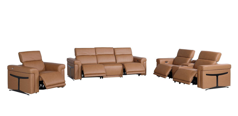 1126 - 7-Piece Modular Power Reclining Sofa, Loveseat & Chair Set In With 5 Power Recliners & Power Headrests