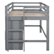 Loft Bed With 4 Drawers, Underneath Cabinet And Shelves - R&R Furniture Gallery (Fountain Valley, CA)
