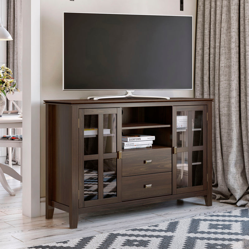 Artisan - Handcrafted Tall TV Media Stand - R&R Furniture Gallery (Fountain Valley, CA)