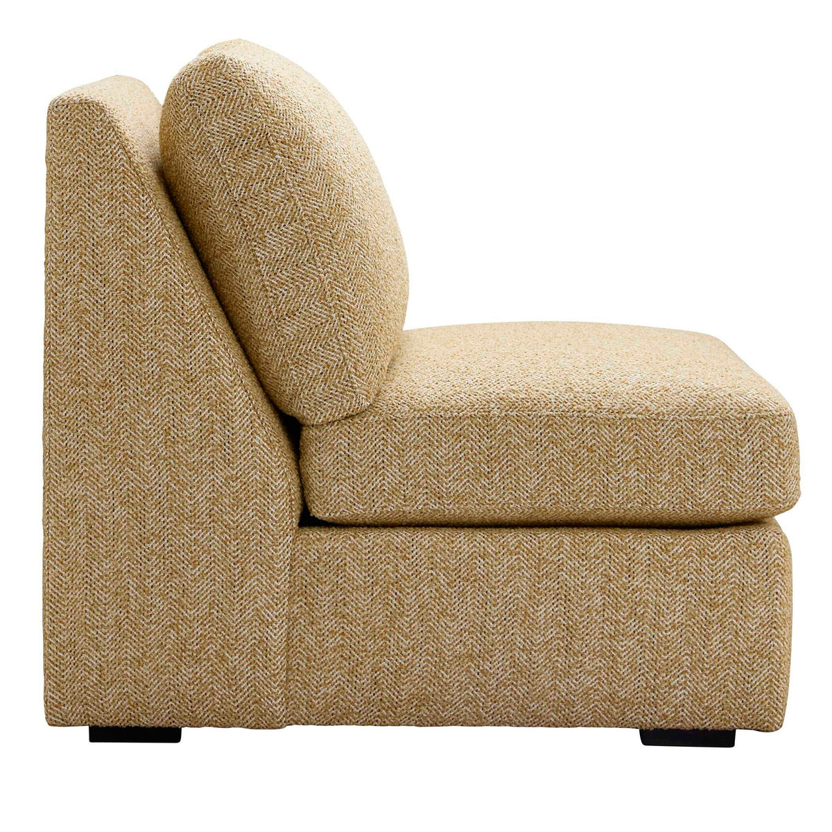 Luxe Sofa - Armless - Tweedy Bird Goldfinch