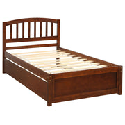 Platform Bed Wood Bed Frame With Trundle - R&R Furniture Gallery (Fountain Valley, CA)