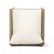 Modern Outdoor Woven Lounge Chair With Solid Frame And Cushions - R&R Furniture Gallery (Fountain Valley, CA)