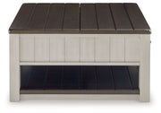 Darborn - Lift Top Cocktail Table - Gray / Brown - R&R Furniture Gallery (Fountain Valley, CA)