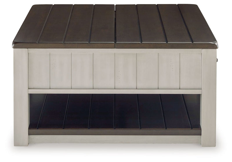 Darborn - Lift Top Cocktail Table - Gray / Brown - R&R Furniture Gallery (Fountain Valley, CA)