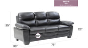 Glory Furniture Marta stationary sofa with plush cushions and modern design, ideal for living room decor.