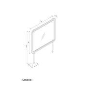 Malco - Large Scale Mirror For Dresser - Oak - R&R Furniture Gallery (Fountain Valley, CA)