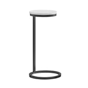 Cerro - Round Accent Table - Antique Bronze / White Marble - R&R Furniture Gallery (Fountain Valley, CA)