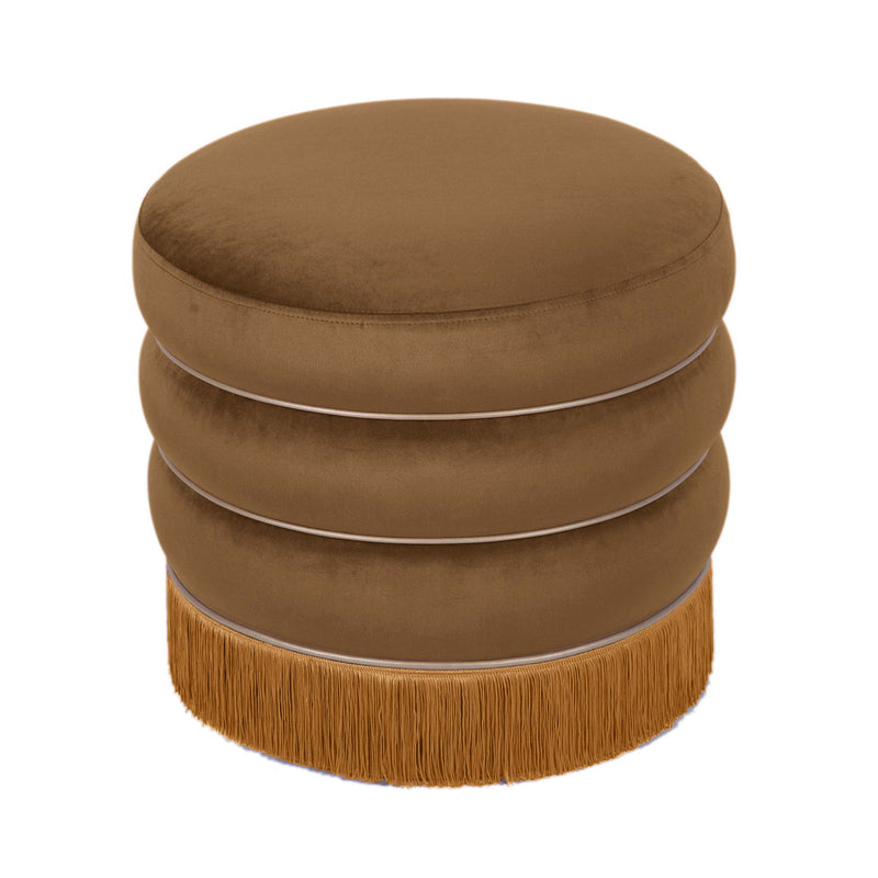Lakka - Velvet Ottoman - R&R Furniture Gallery (Fountain Valley, CA)