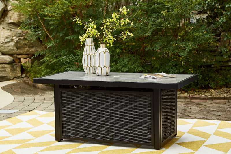 Beachcroft - Rectangular Fire Pit Table - R&R Furniture Gallery (Fountain Valley, CA)