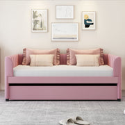 Upholstered Daybed With Ergonomic Design Backrest - R&R Furniture Gallery (Fountain Valley, CA)
