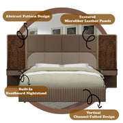 Marcelino - Eastern King Bed - Brown & Beige - R&R Furniture Gallery (Fountain Valley, CA)