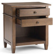 Carlton - Bedside Table - Rustic Natural Aged Brown - R&R Furniture Gallery (Fountain Valley, CA)