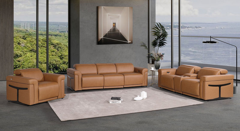 1126 - 7-Piece Modular Power Reclining Sofa, Loveseat & Chair Set In With 5 Power Recliners & Power Headrests - R&R Furniture Gallery (Fountain Valley, CA)
