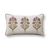 TD Belcourt 14" x 26" Pillow - Floral Multi / Olive Green - R&R Furniture Gallery (Fountain Valley, CA)