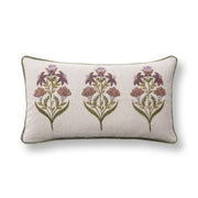 TD Belcourt 14" x 26" Pillow - Floral Multi / Olive Green - R&R Furniture Gallery (Fountain Valley, CA)