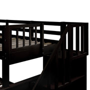 Bunk Bed With Twin Size Trundle, Storage And Guard Rail For Bedroom - R&R Furniture Gallery (Fountain Valley, CA)