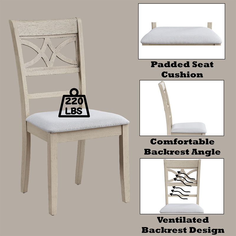 Ferris - Side Chair (Set of 2) - Antique Gray - R&R Furniture Gallery (Fountain Valley, CA)