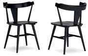 Gretlynn - Dining Room Side Chair (Set of 2) - Black - R&R Furniture Gallery (Fountain Valley, CA)