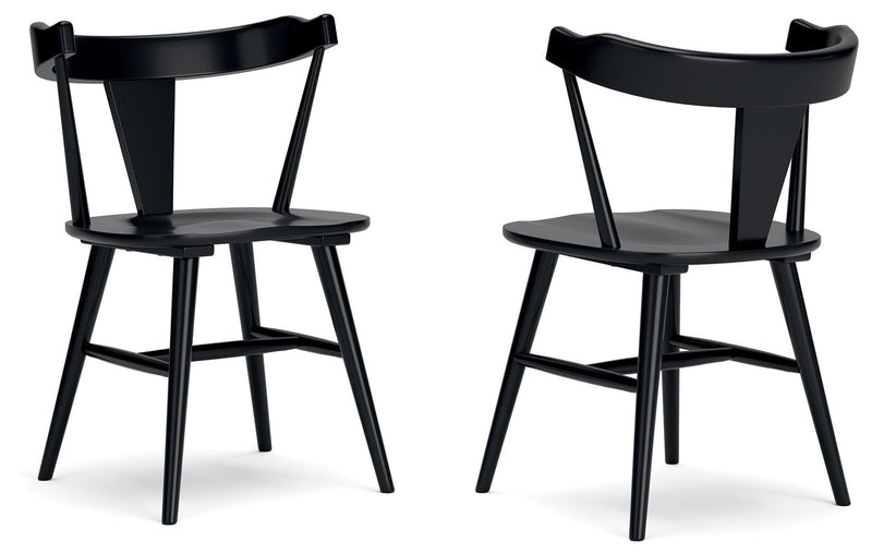 Gretlynn - Dining Room Side Chair (Set of 2) - Black - R&R Furniture Gallery (Fountain Valley, CA)