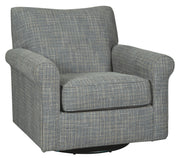 Renley - Swivel Glider Accent Chair - Ash - R&R Furniture Gallery (Fountain Valley, CA)