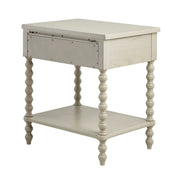 Traditional Durable Nightstand Table With Drawer And Shelf - R&R Furniture Gallery (Fountain Valley, CA)