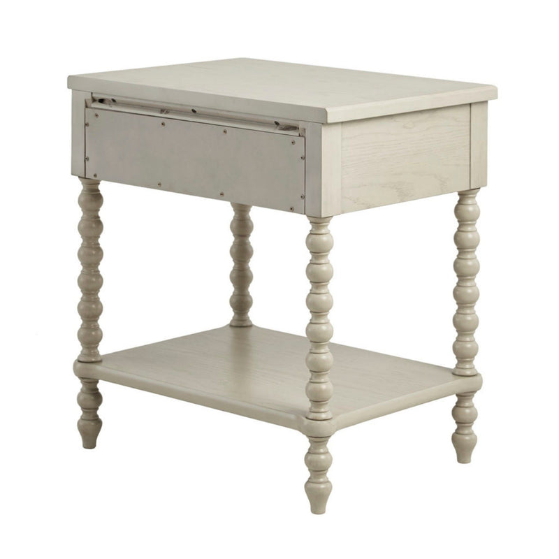 Traditional Durable Nightstand Table With Drawer And Shelf - R&R Furniture Gallery (Fountain Valley, CA)