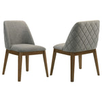 Franklin Upholstered Dining Side Chair Grey (Set of 2)