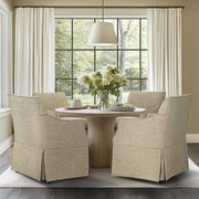 London - Upholstered Skirted Dining Arm Chair - R&R Furniture Gallery (Fountain Valley, CA)