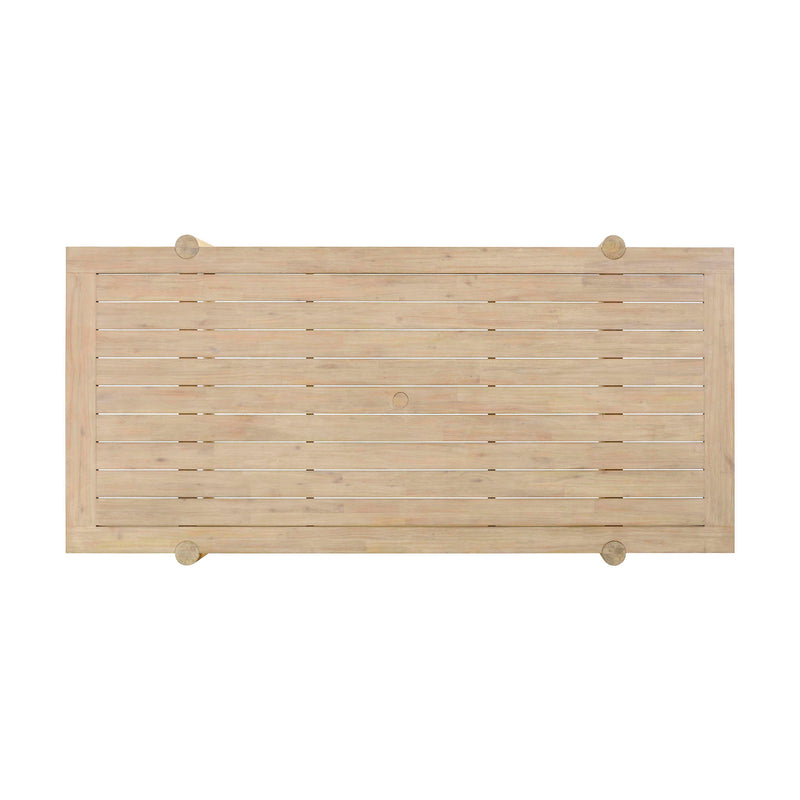 Gata - Outdoor Rectangular Dining Table - Light Teak - R&R Furniture Gallery (Fountain Valley, CA)