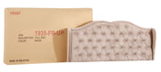 Transitional upholstered bed by Glory Furniture featuring a padded headboard and plush fabric for a stylish bedroom centerpiece.