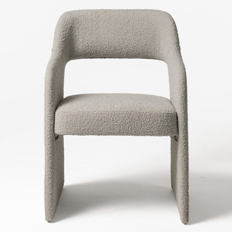 Bishop - Modern Grey Fabric Dining Chair — view 5
